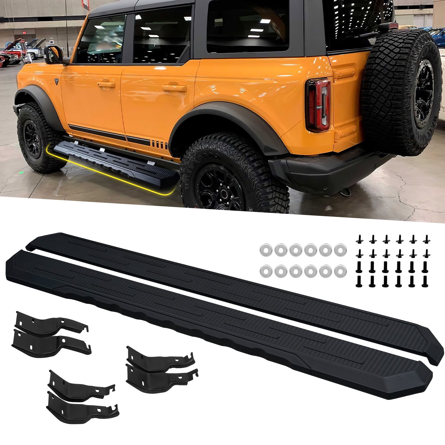 Archaic Running Boards For Ford Bronco 2021-2023 4 Door