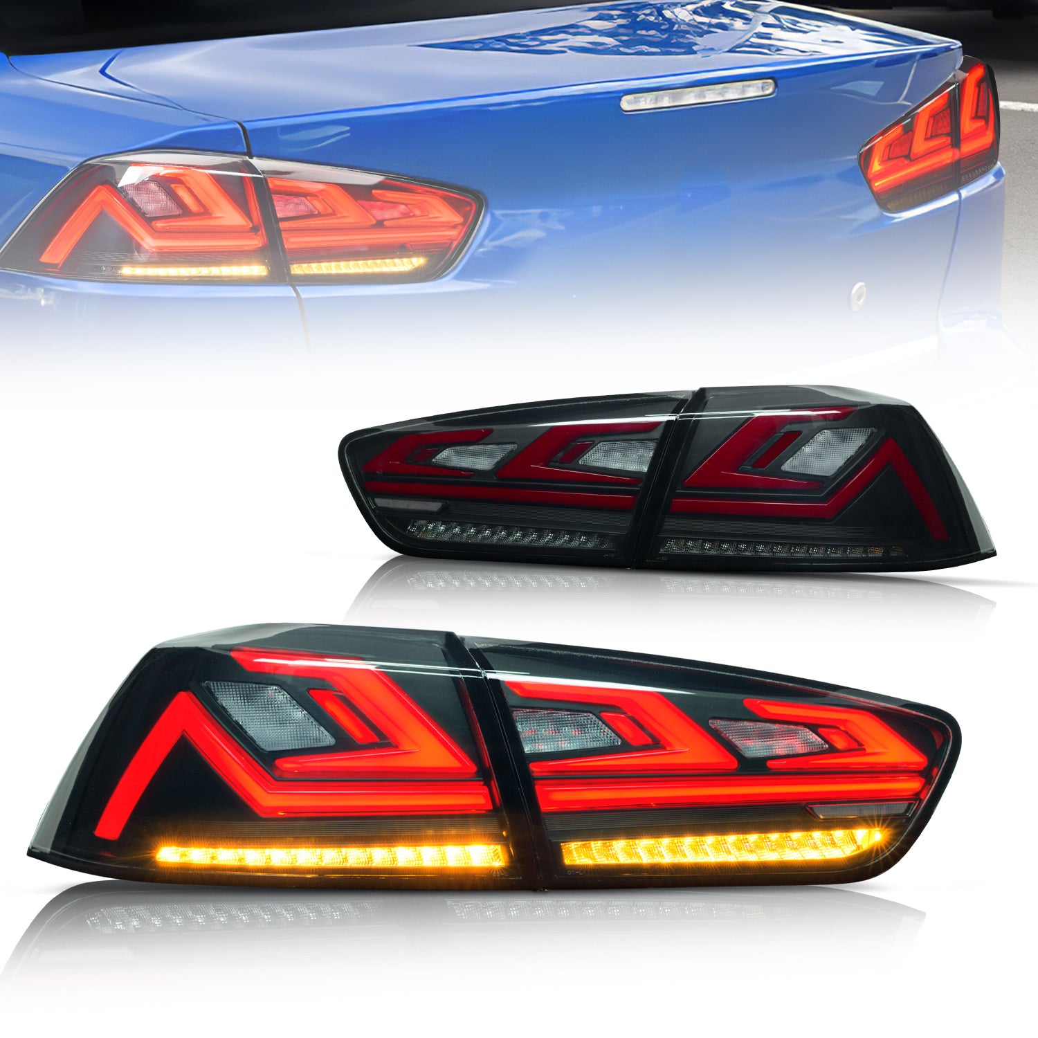 Archaic LED Car LightsTail Lights Assembly For Lancer EVO X 2008-2020