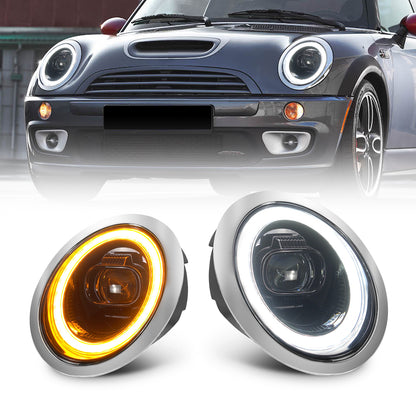 LED Projector Headlights For Mini Cooper R50 R52 R53 2001-2007