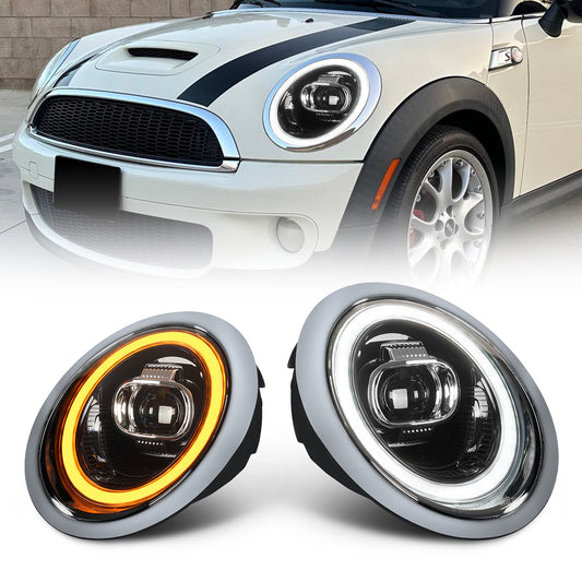 LED Projector Headlights For Mini Cooper R50 R52 R53 2001-2007