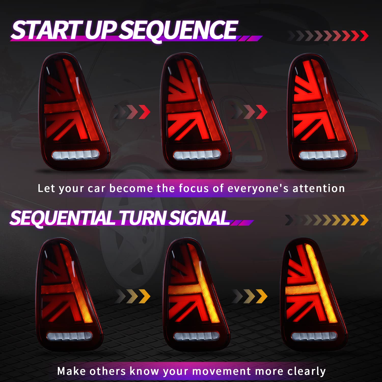 Taillights | Mini Cooper Hatchback/Convertible | R50 R52 R53 2001